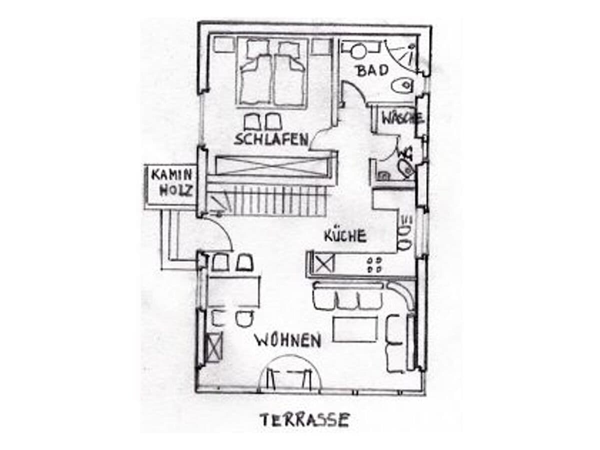 Grundriss des Erdgeschosses