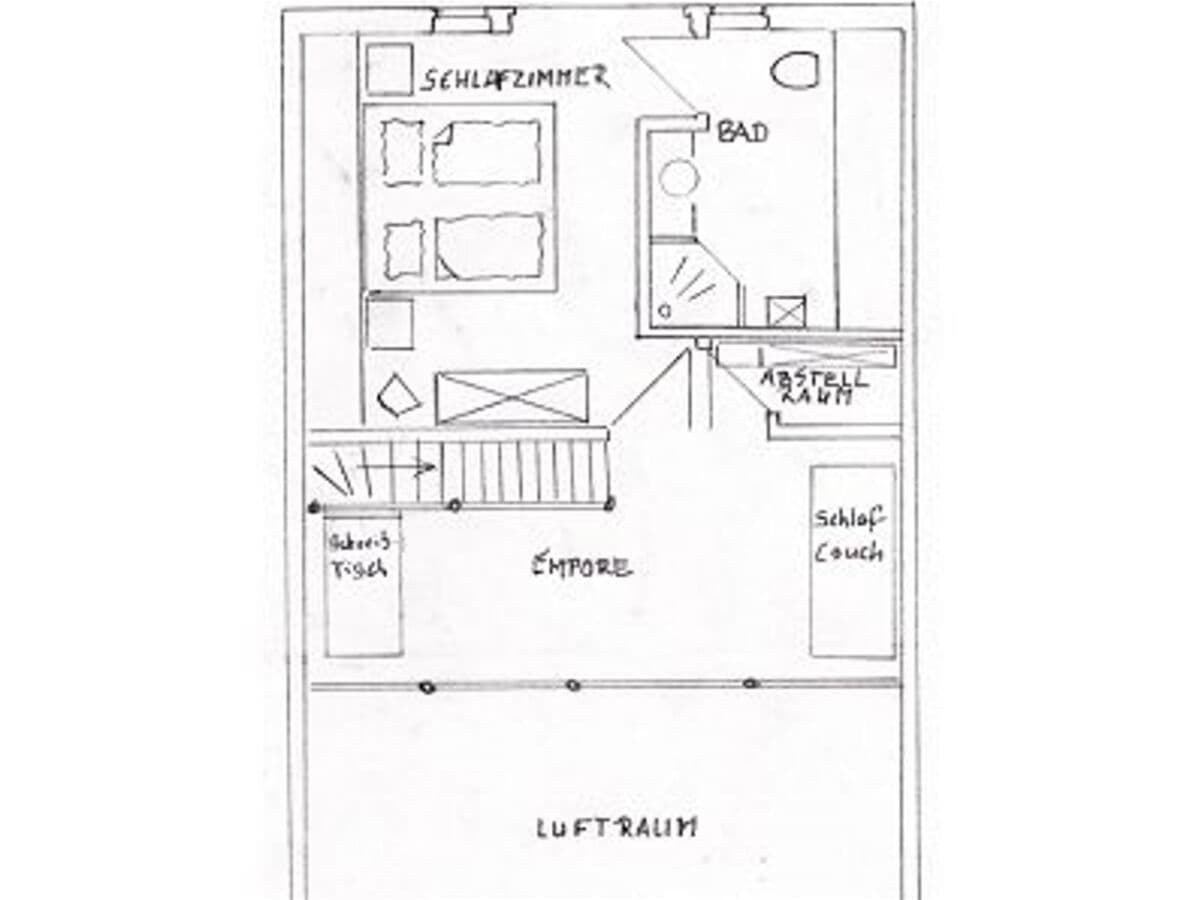Grundriss des Obergeschosses